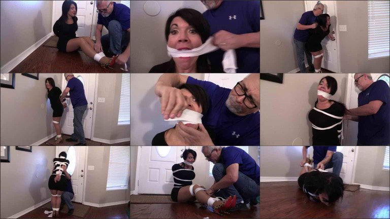 Steve Villa Milf Home Invasion Interrupted Tied Elbows And Hogtied At