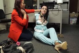 Шарф құлдық гаг фетиш