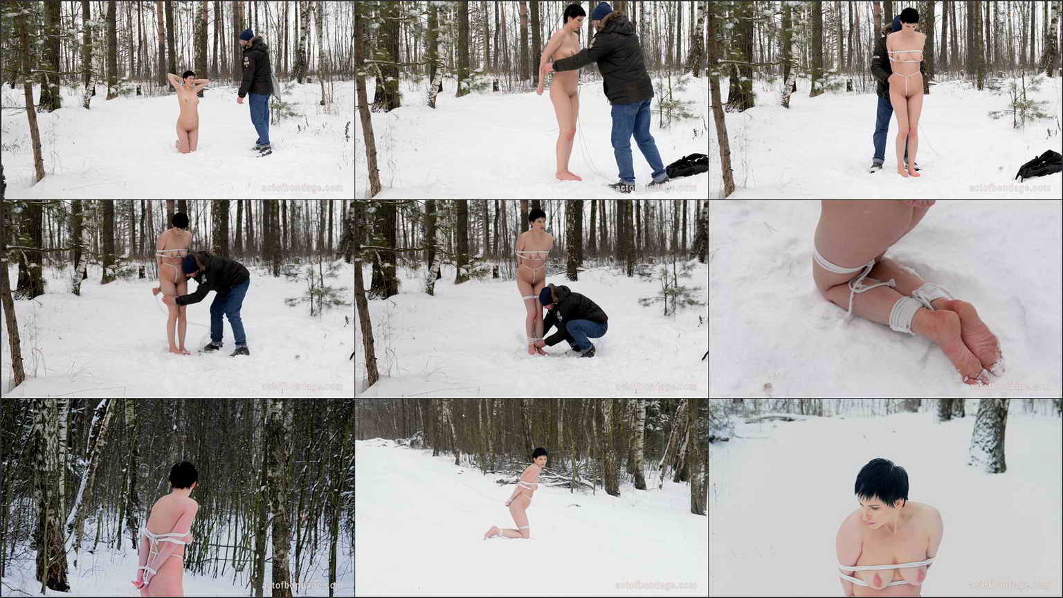 Funny Nude Snow Vid