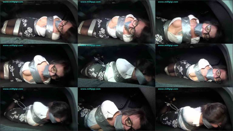 MILF GiGi Bondage A Long Terrifying Ride In The Trunk Of His Car At