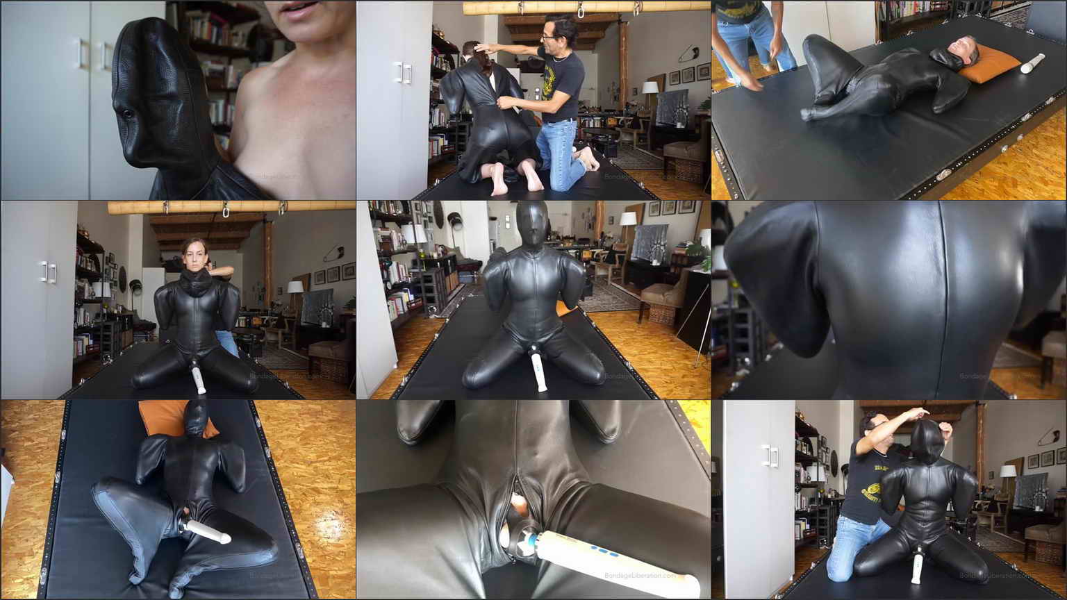 Elise Graves - The Leather F-Suit, BondageLiberation at Bondage M/F -  Download or watch online Bondage Video | bondage-me.cc