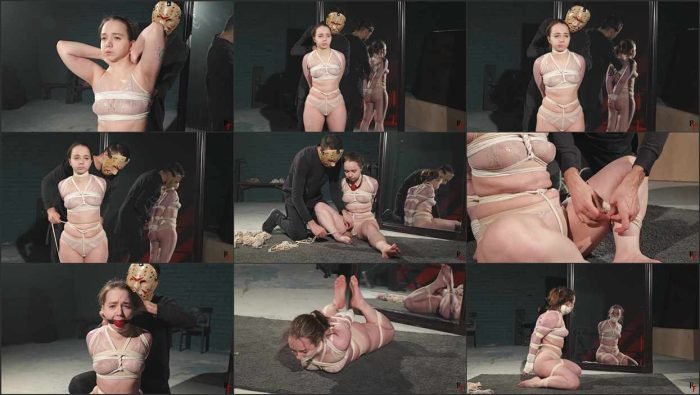 rfmv Arina Long Tight Bondage and Gag Session in Lingerie Before the Mirror.mp4 700x395