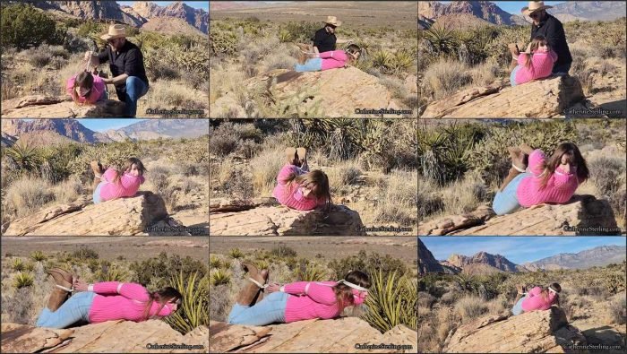 cthr 0285 208 Catherine Ben desert sweater hogtie.mp4 700x395